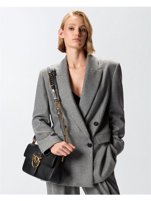 Borsa a mano media Love Bag One Slouchy in pelle con doppia tracolla PINKO | 105823A0QO/Z99Q